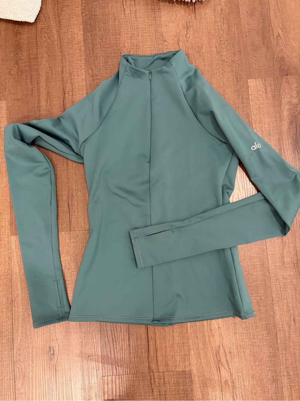 ALO Airlift Winter Warm 1/4 Zip Long Sleeve - Winter Ivy